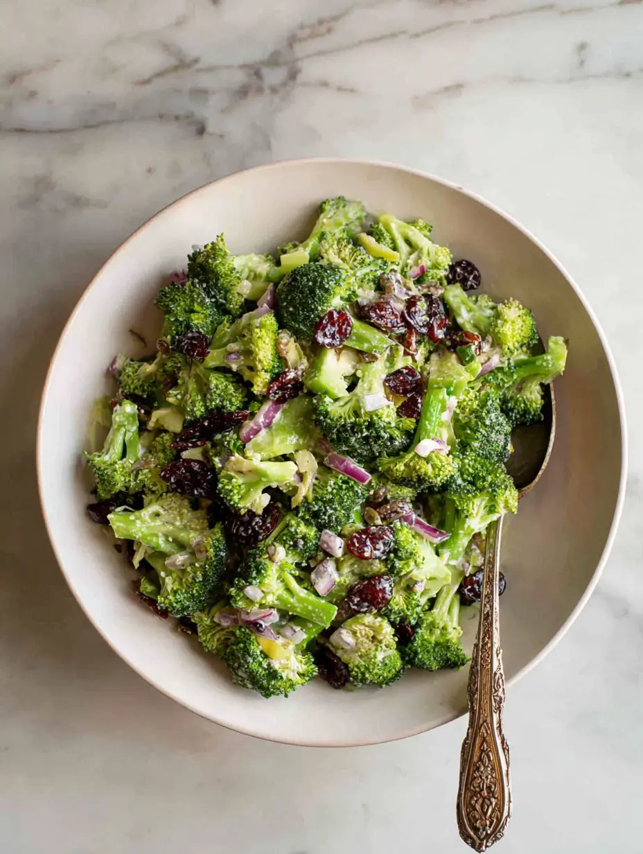 Chopped Broccoli Salad with Lemon Vinaigrette
