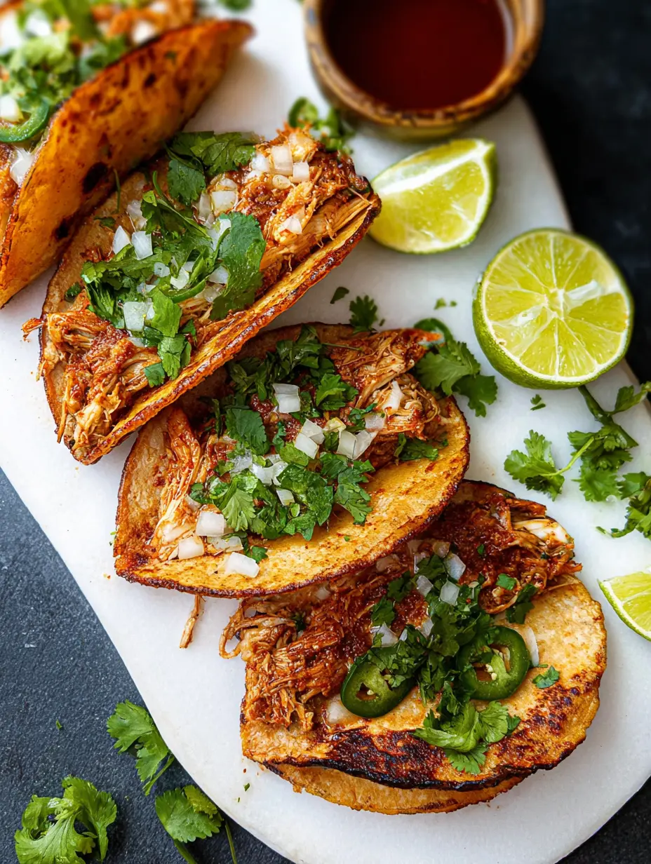 Classic Chicken Birria Tacos