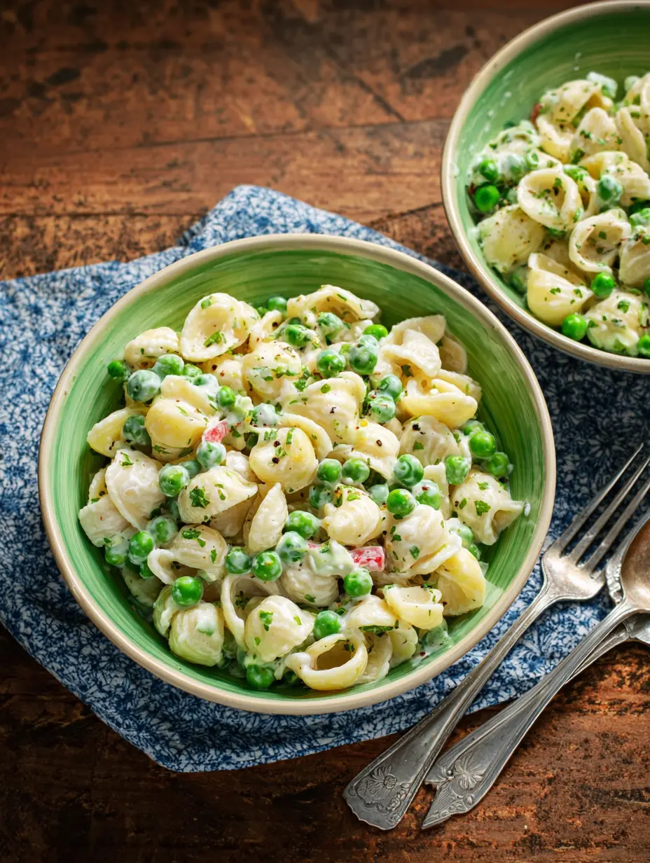 Creamy Pea Pasta Salad
