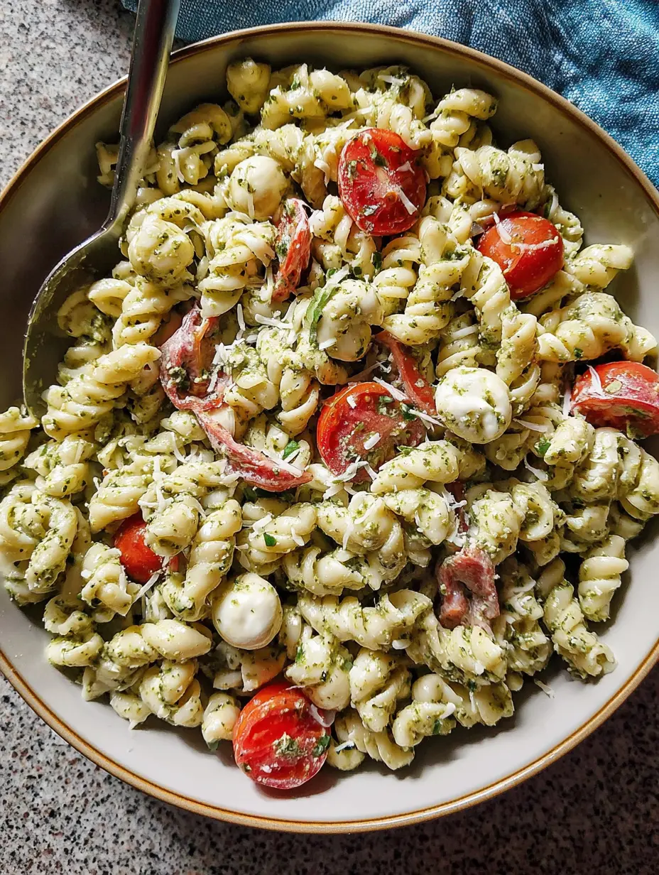 Creamy Pesto Pasta Salad