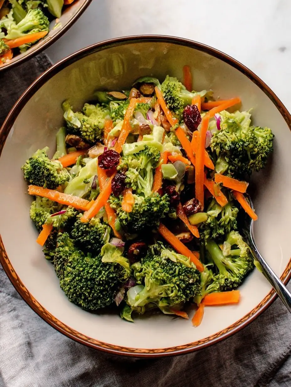 Crunchy Broccoli Salad with Carrots