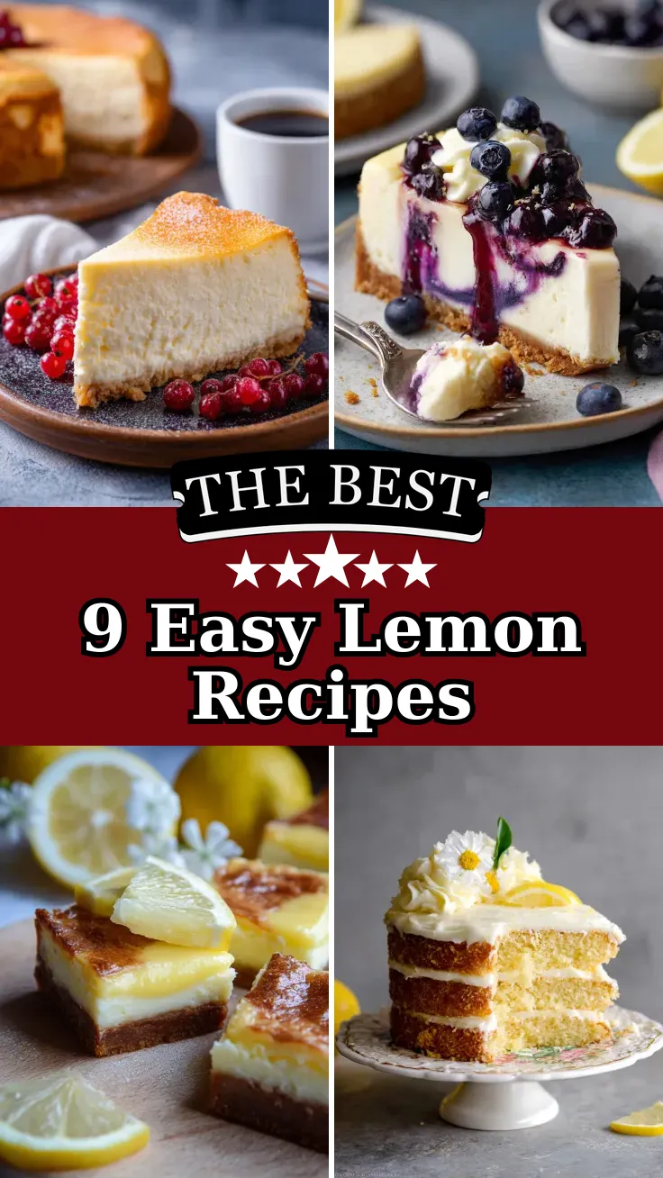 9 Easy Lemon Cheesecake and Cake Recipes You’ll Love