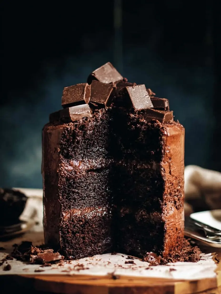 Gooey Chocolate Brownie Cake