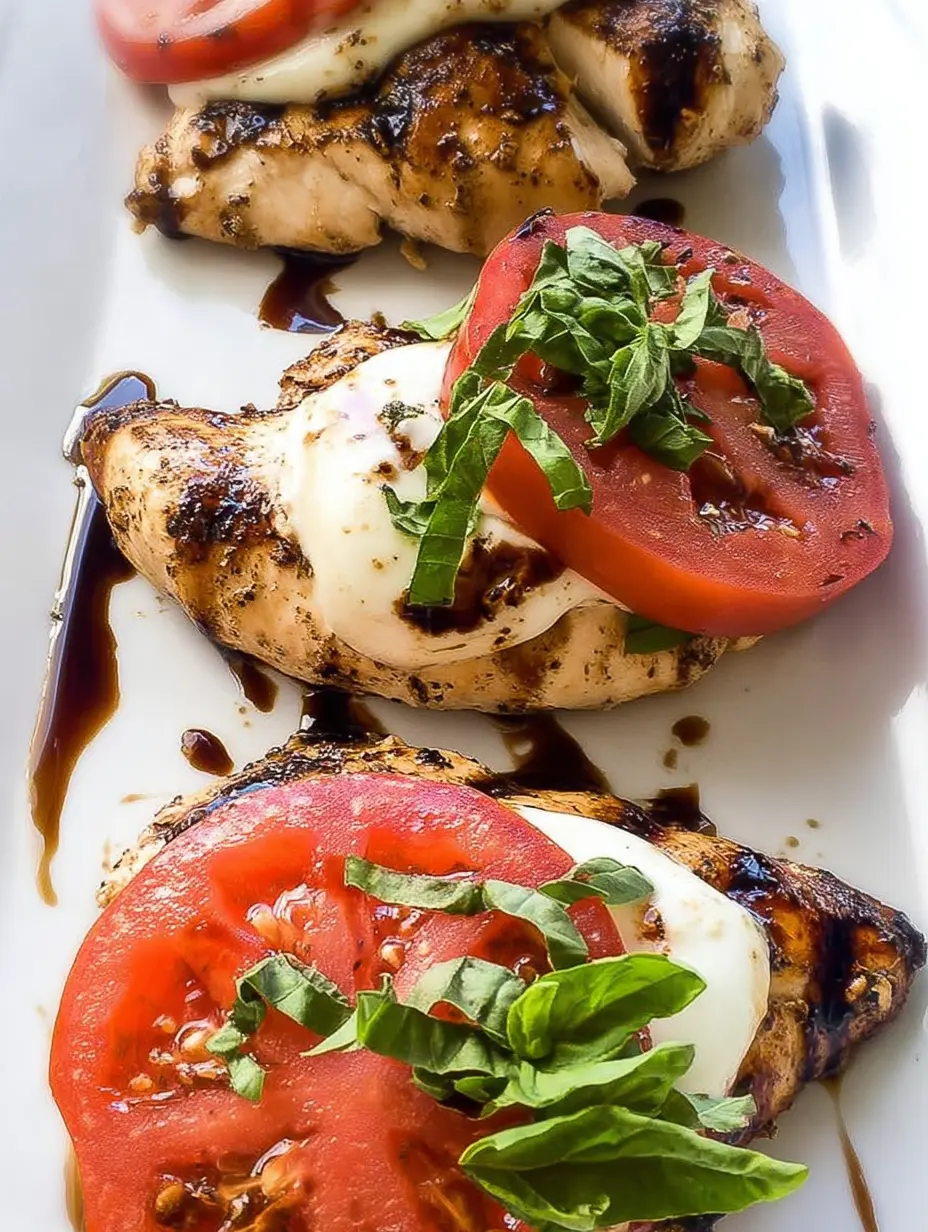 grilled chicken caprese style
