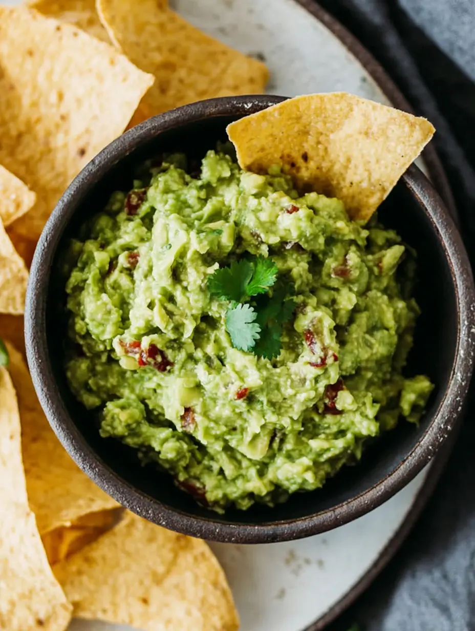 Guacamole with Fresh Cilantro and Lime