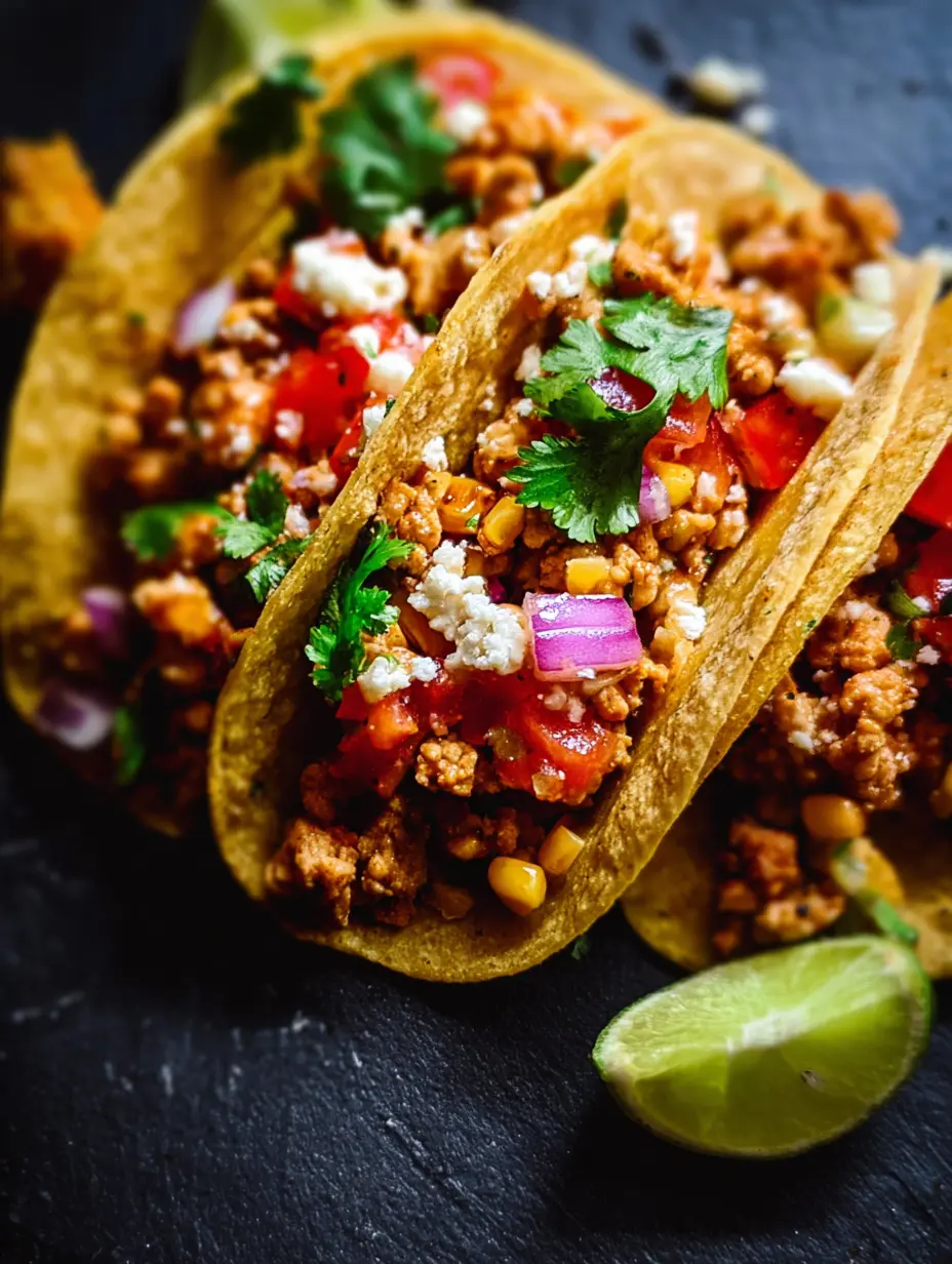 Juicy Ground Chicken Taco Filling
