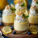 Lemon Cheesecake Mousse Cups with Crushed Cookies