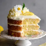 Lemon Layer Cake with Lemon Cream Cheese Buttercream