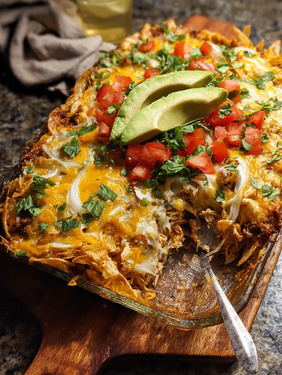 Mix and Bake Chicken Taco Casserole