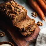 Moist Carrot Cake Loaf with Walnuts