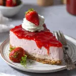 No Bake Strawberry Cheesecake with Gelatin-Free Filling