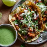 Ridiculously Good Chicken Tacos with Green Sauce