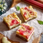 Rustic Rhubarb Cheesecake Squares