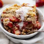 Rustic Strawberry Skillet Crumble