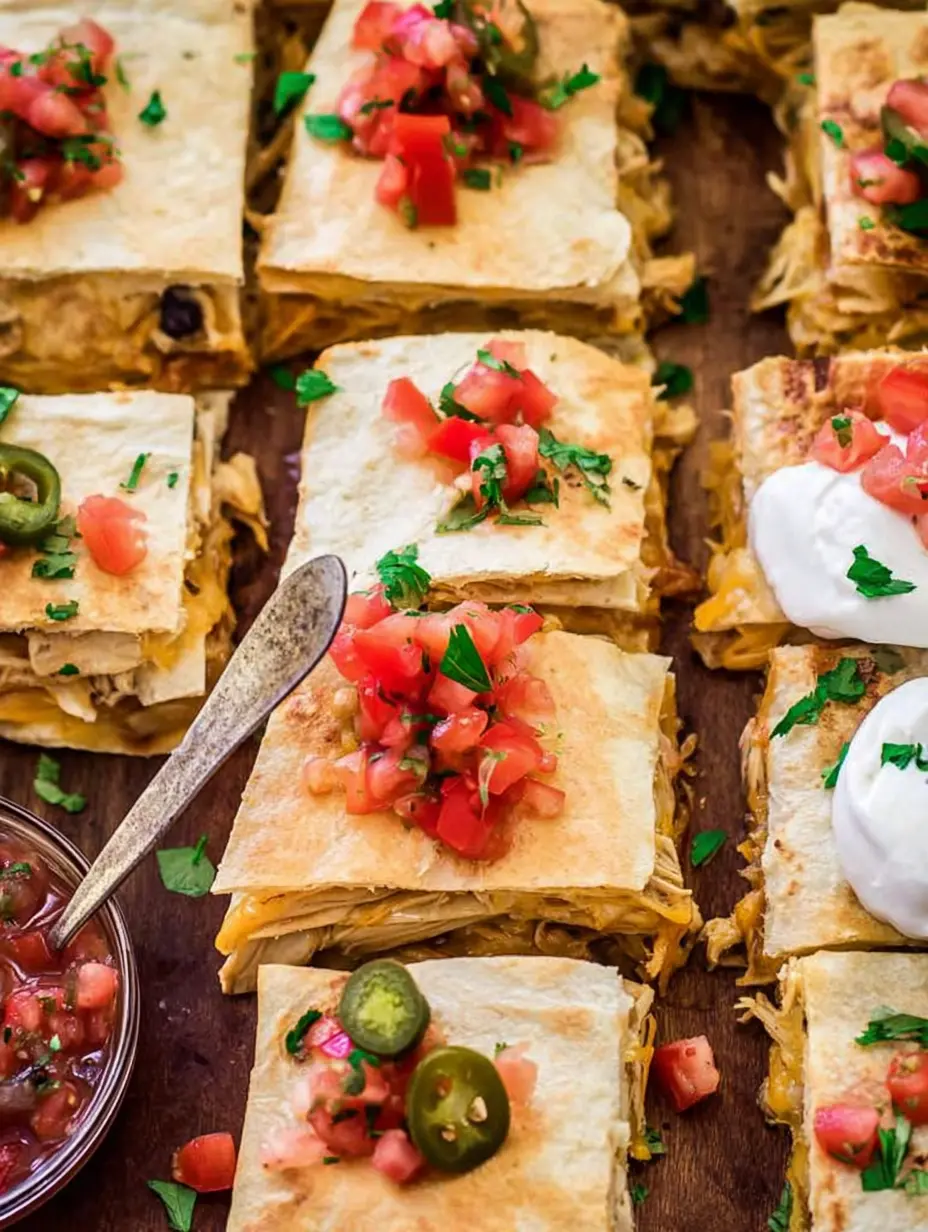 Sheet Pan Chicken Quesadilla Party Tray