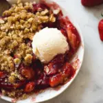 Strawberry Cinnamon Crumble Bake