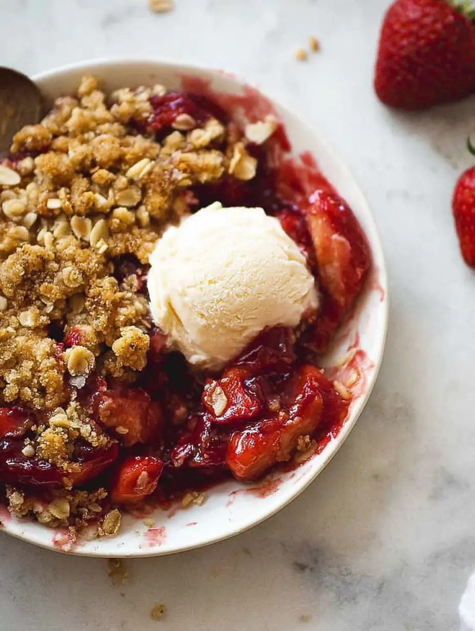 Strawberry Cinnamon Crumble Bake