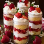 Strawberry Shortcake Trifle Dessert Cups