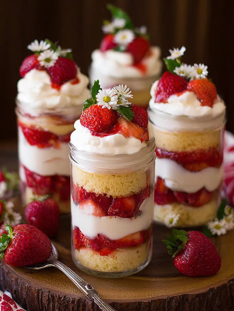 Strawberry Shortcake Trifle Dessert Cups