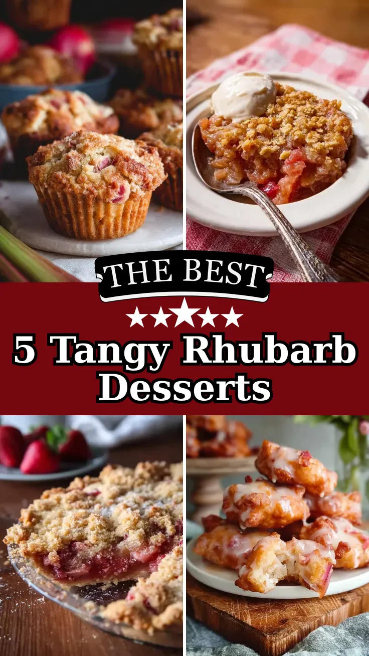 5 Tangy Rhubarb Desserts to Brighten Your Table