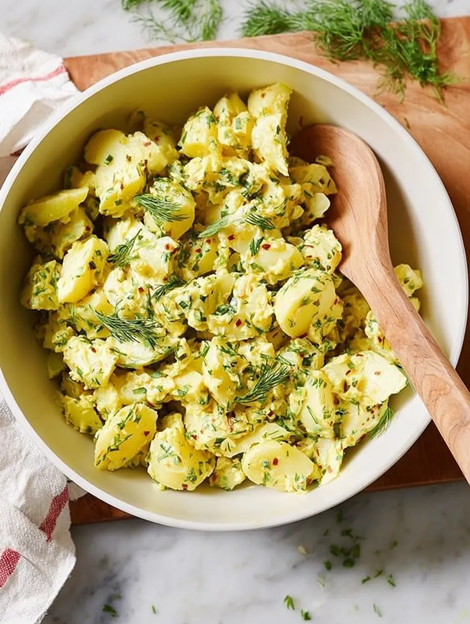 Tangy Vinegar Potato Salad