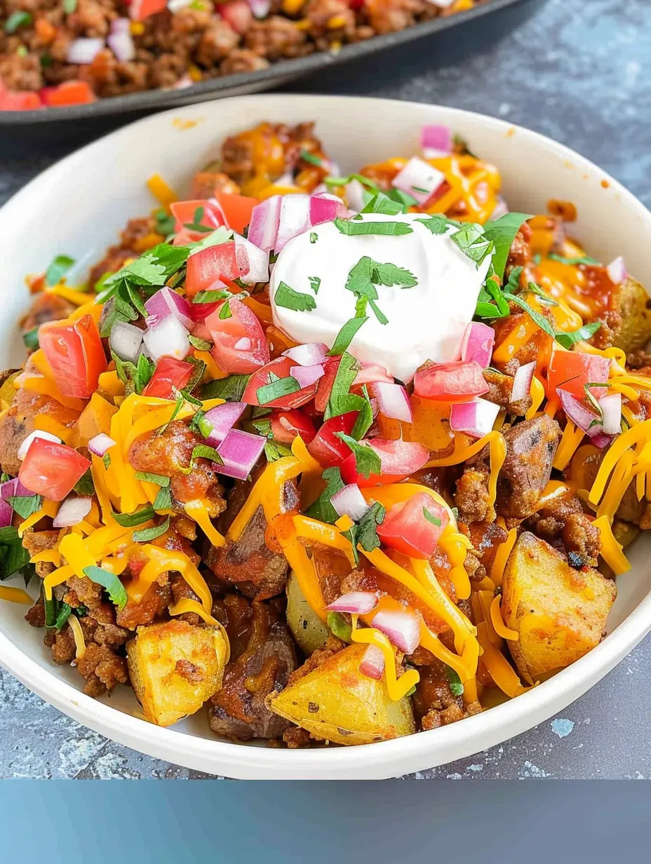 Air Fryer Taco Potatoes