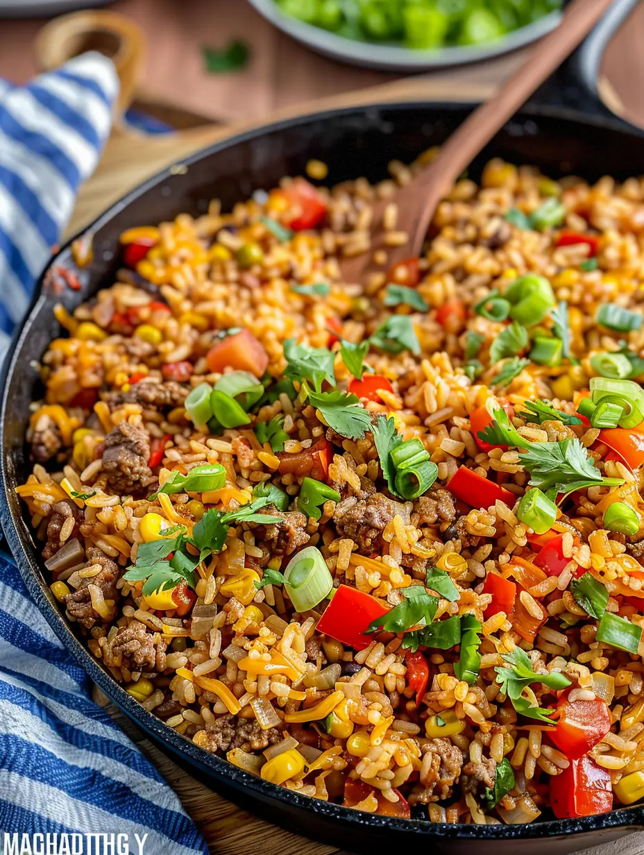 Beef Taco Rice Skillet