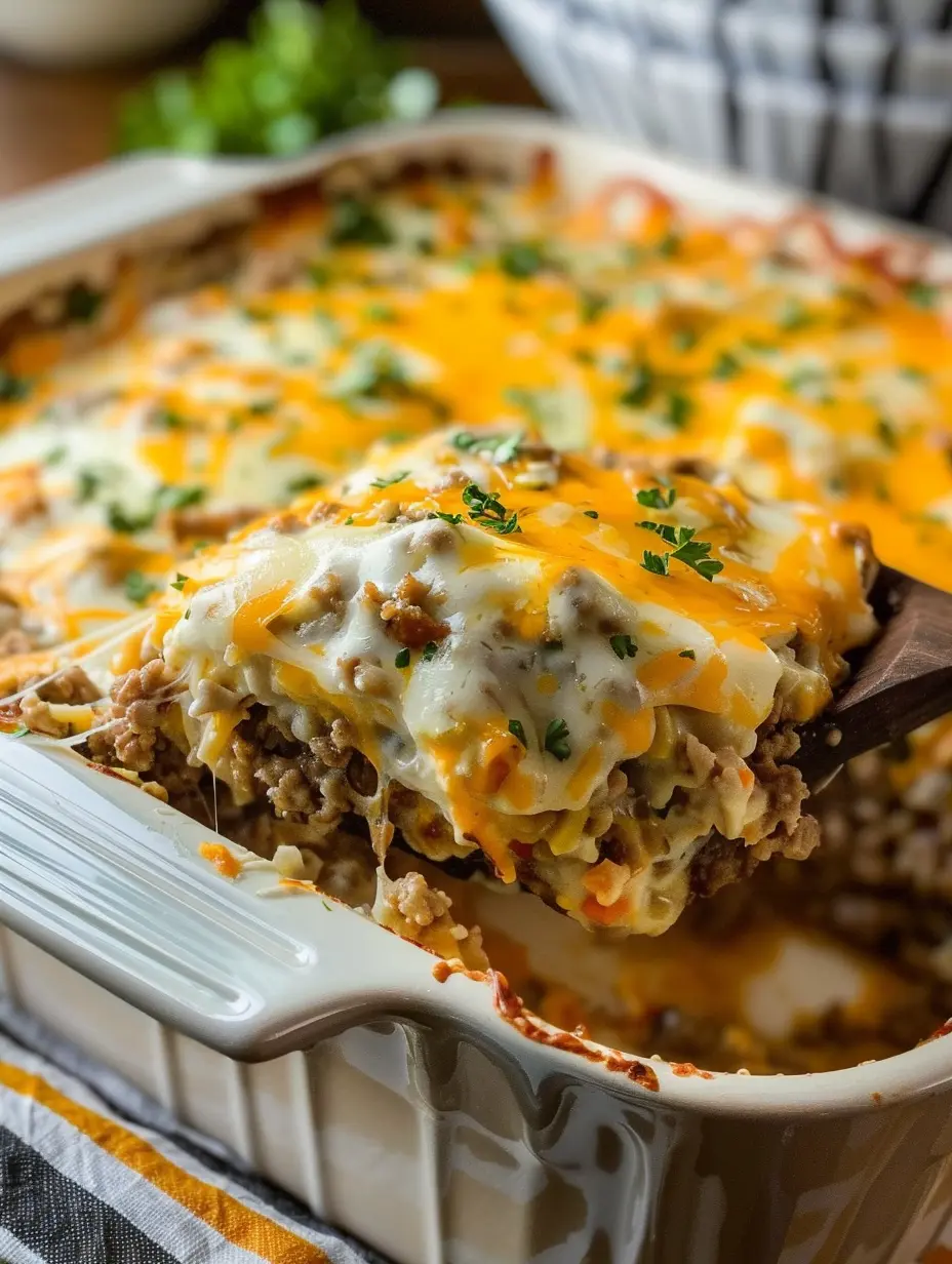 Cheesy Ground Beef Casserole