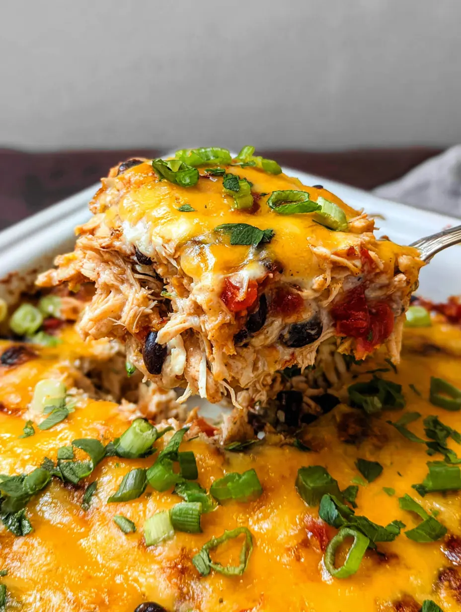 Chicken Burrito Casserole