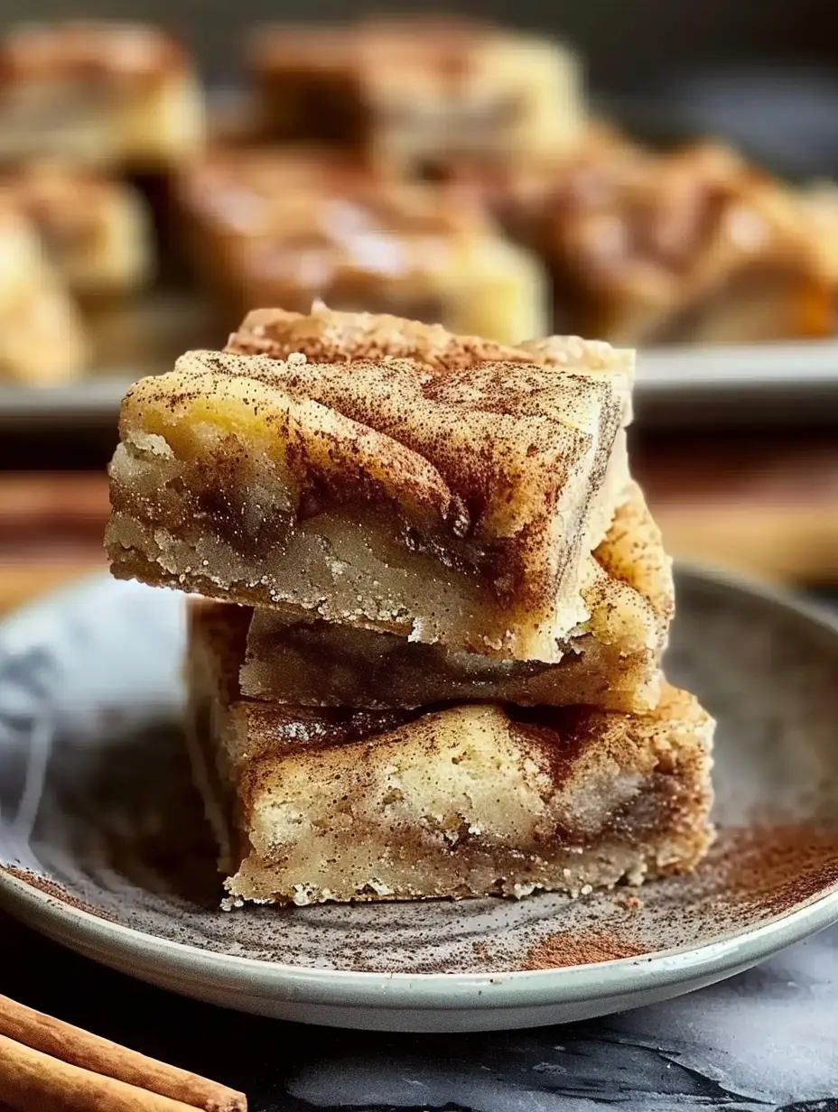 Cinnamon Swirl Snickerdoodle Blondies