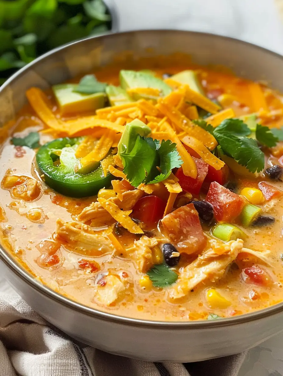 Creamy Chicken Tortilla Soup