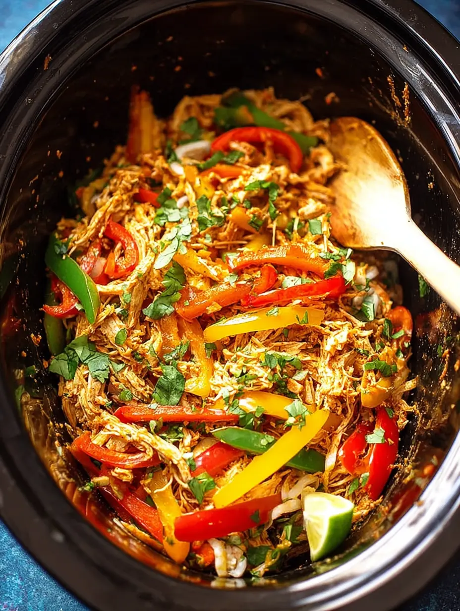 Easy Slow Cooker Chicken Fajitas