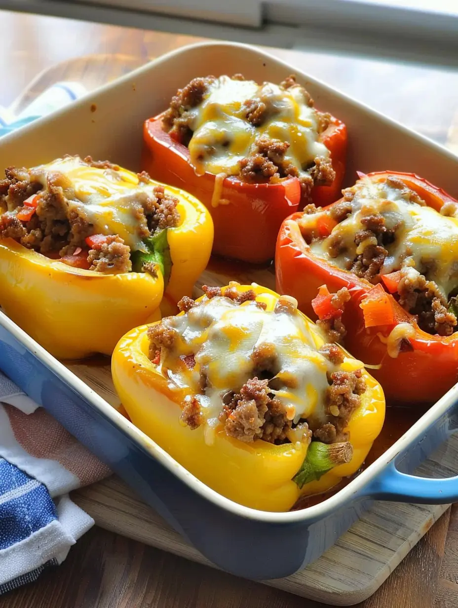 Ground Beef Stuffed Peppers