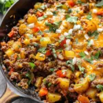 Ground Beef Taco Potato Skillet