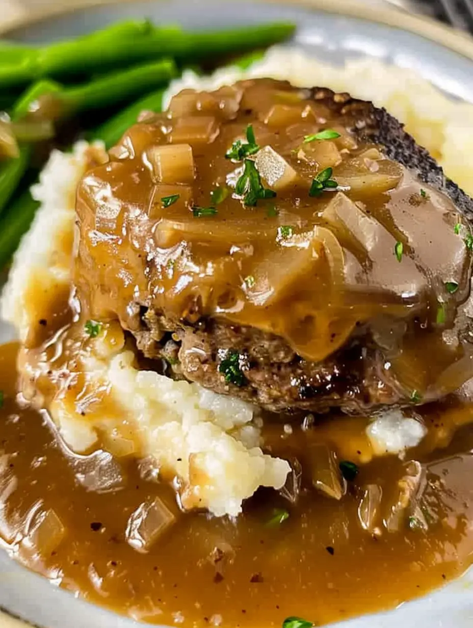 Hamburger Steak with Onion Gravy