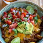 High Protein Taco Potato Bake