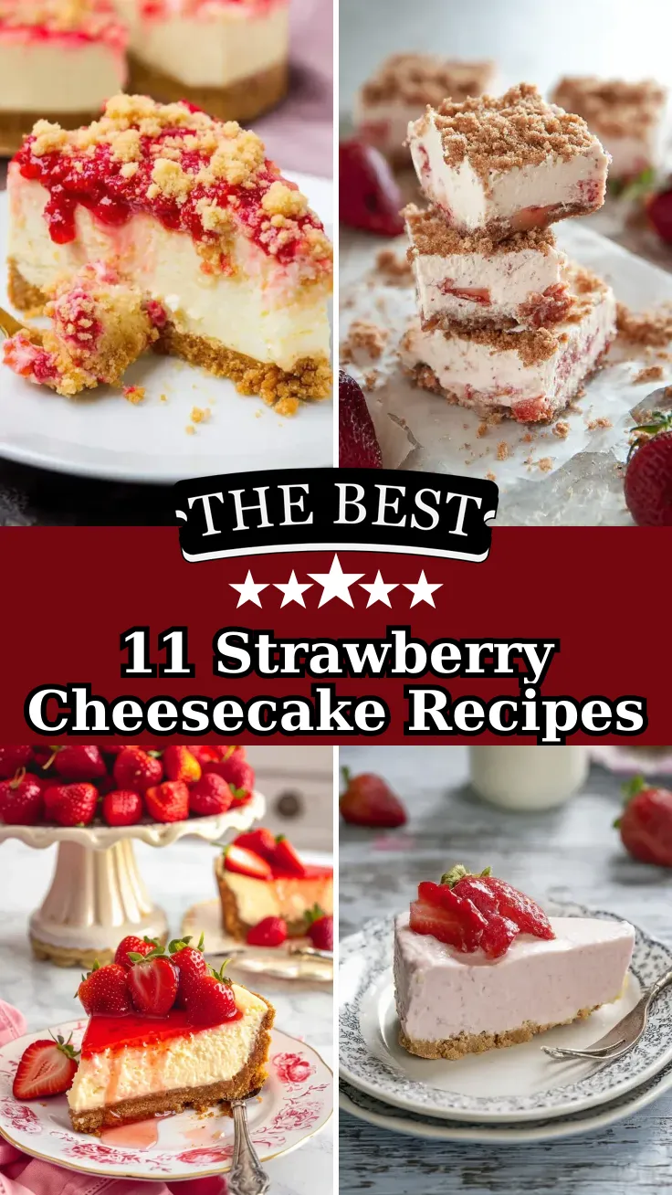 11 Irresistible Strawberry Cheesecake Recipes to Try