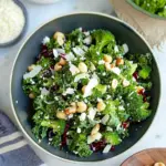 Kale Broccoli Salad with Nuts
