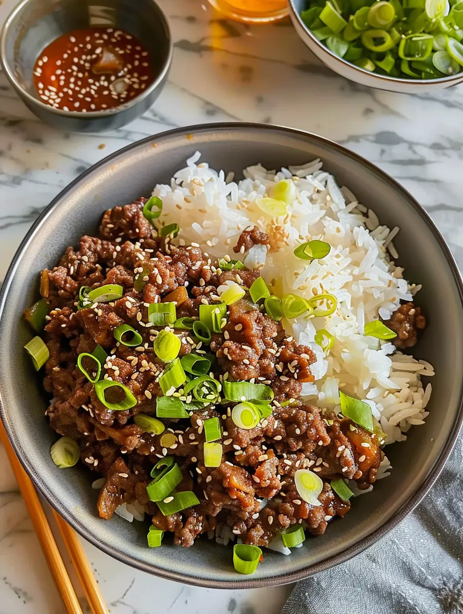 Korean Ground Beef Bowl