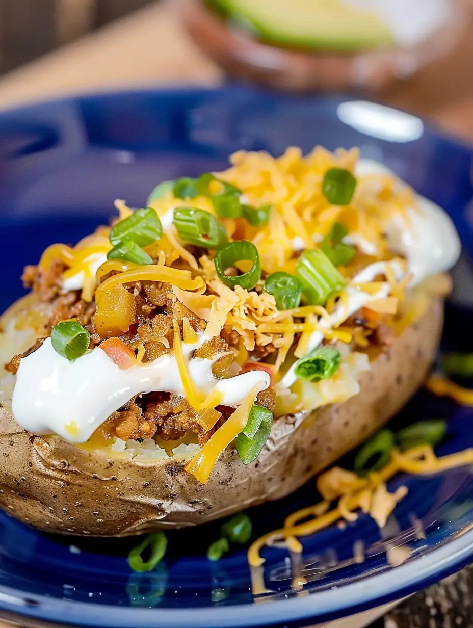 Loaded Taco Baked Potatoes
