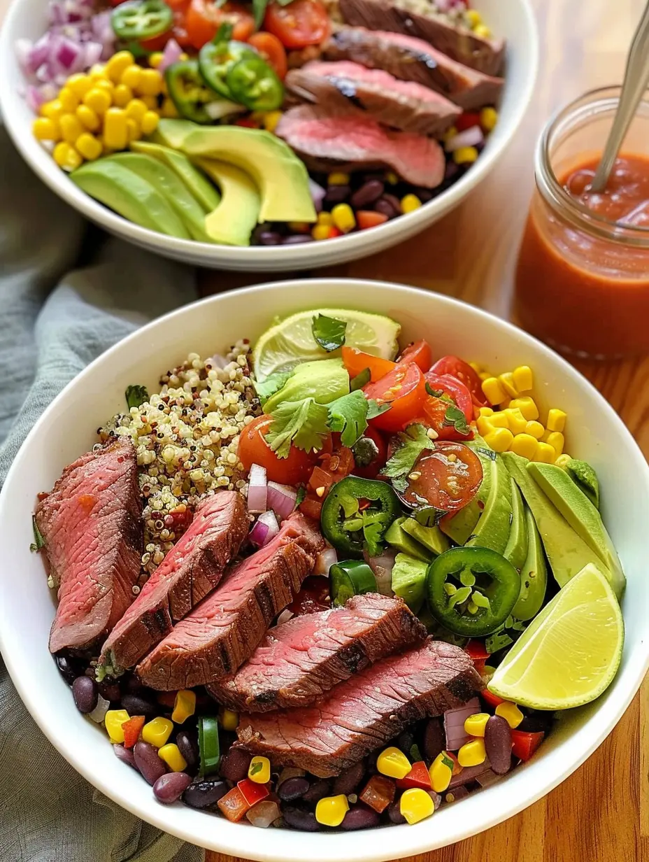 Steak Quinoa Burrito Bowl