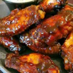 Sweet Spicy BBQ Crockpot Chicken Wings
