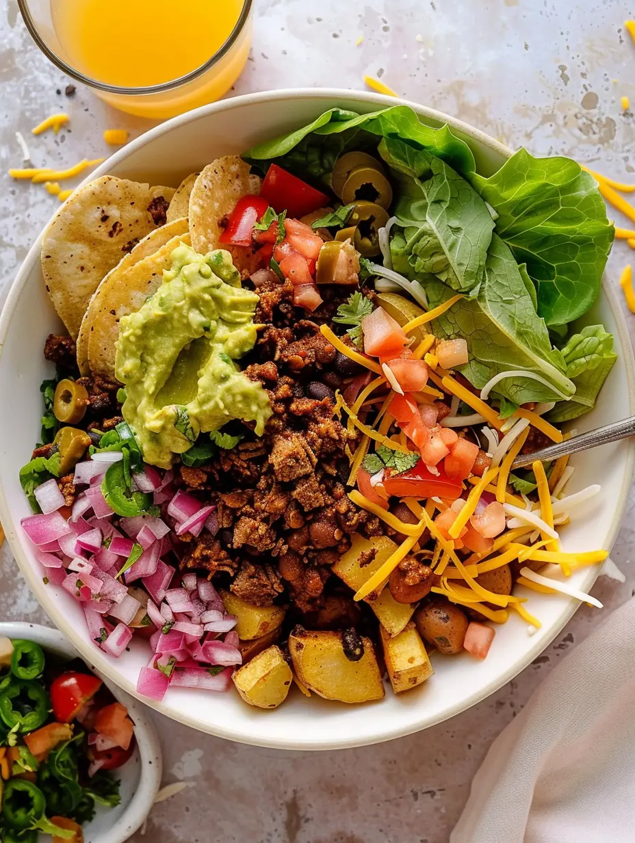 Taco Potato Burrito Bowl