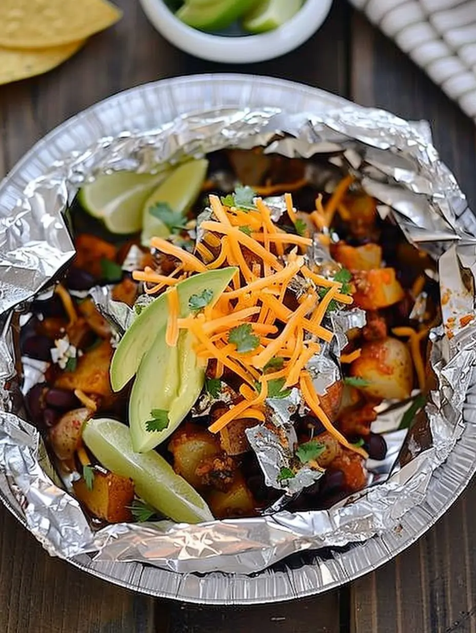 Taco Potato Foil Packets
