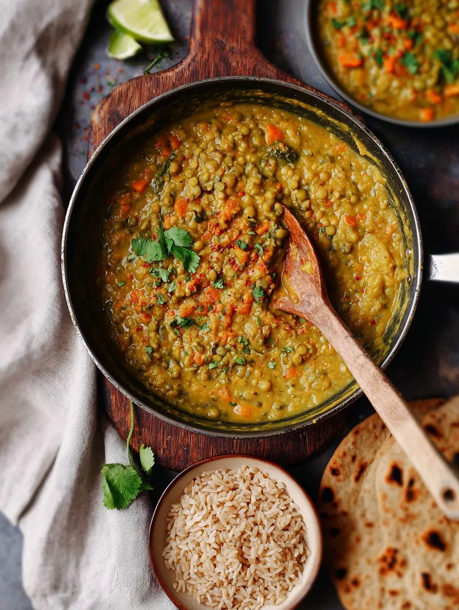 1-Pot Green Lentil Dal