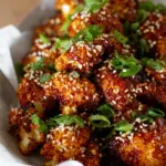 Air Fryer Sesame Cauliflower Wings
