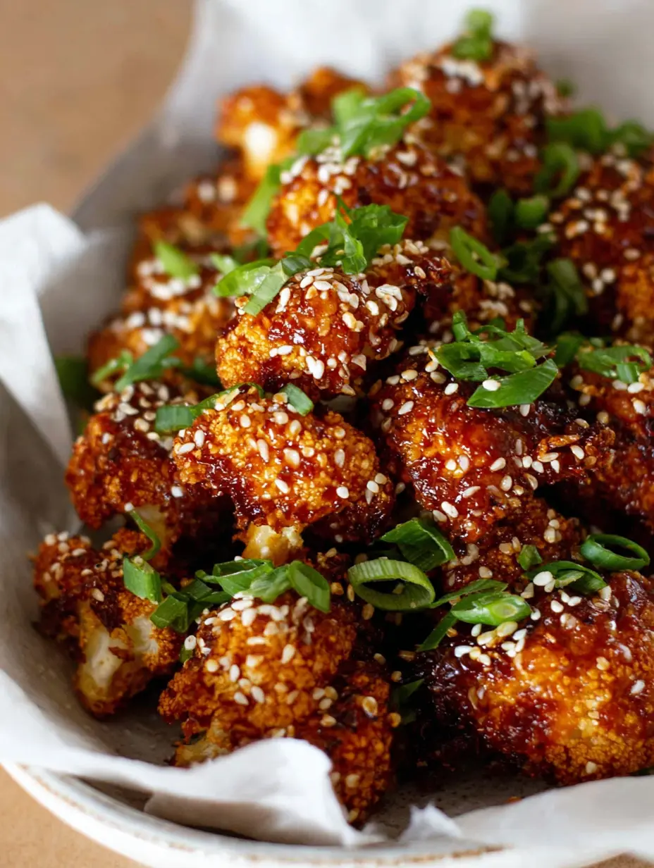 Air Fryer Sesame Cauliflower Wings