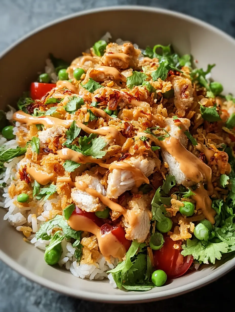 Chicken Crispy Rice Salad