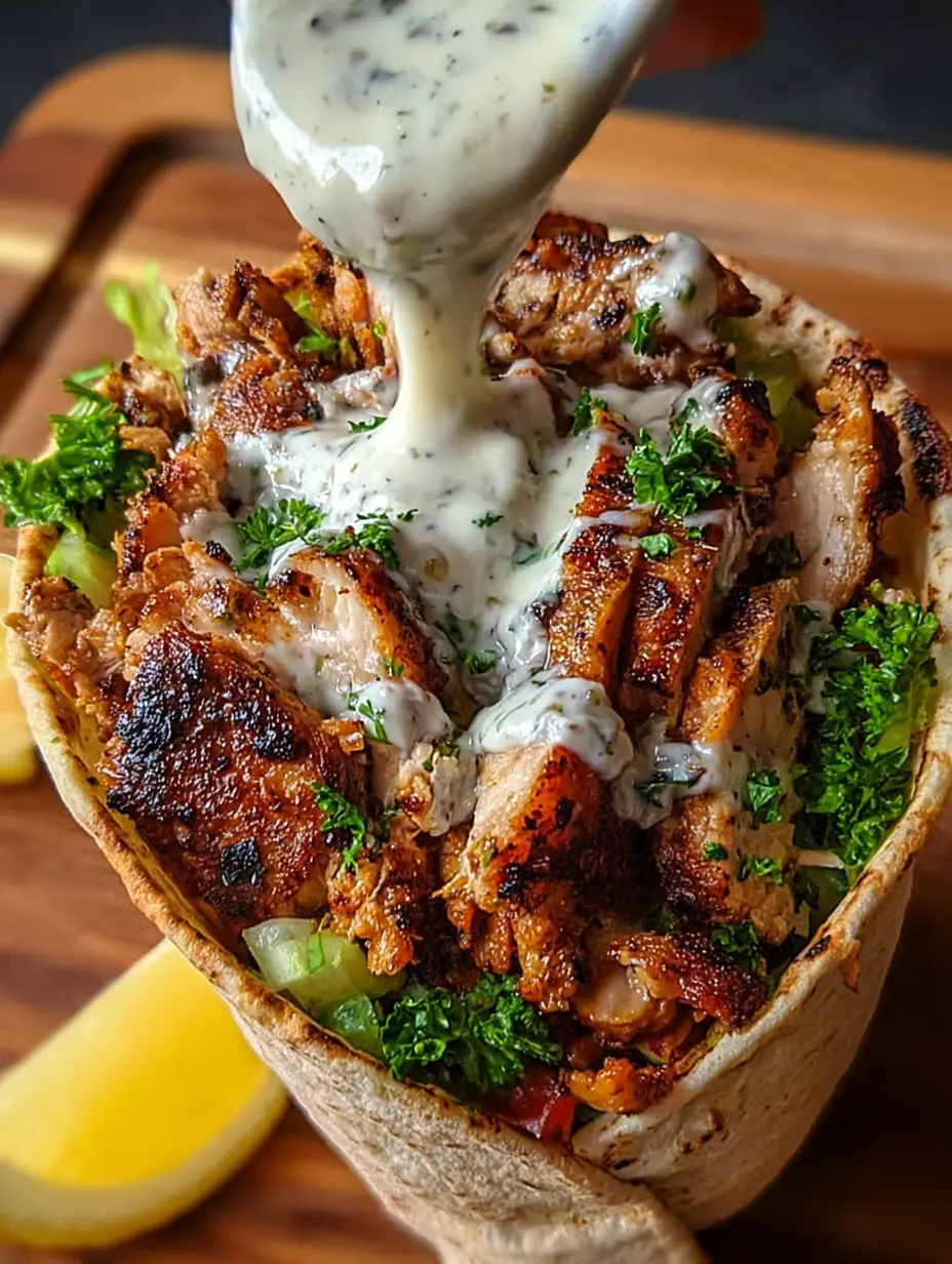 Chicken Shawarma with Garlic Sauce