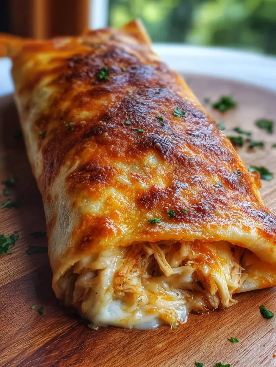 Crispy Baked Chicken Chimichangas